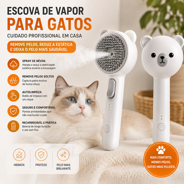 Escova Steam Cat Pro