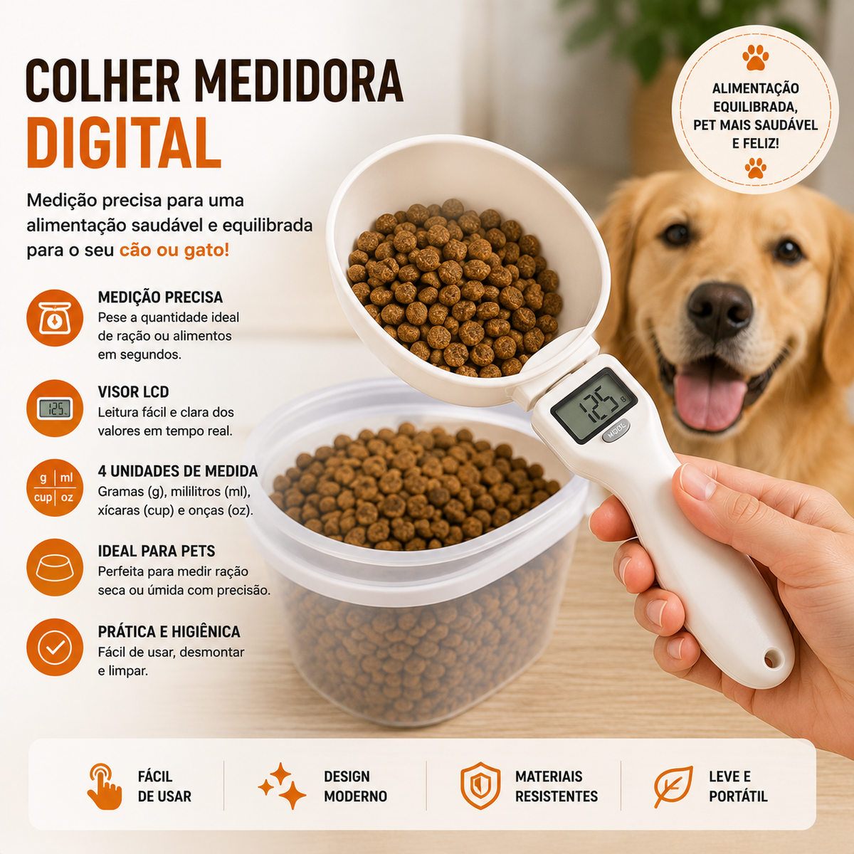 Colher medidora eletrônica